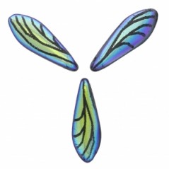 Dagger Beads 5x16mm Jet Laser Wing x 25ks