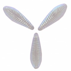 Dagger Beads 5x16mm Light Amethyst Opal Laser Feather x 25ks