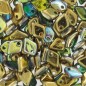 Dragon Scale 1.5x5mm Crystal Golden Rainbow x 5g