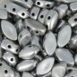 IrisDuo Beads 4x7mm Silver Mat x 25ks
