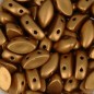 IrisDuo Beads 4x7mm Golden Mat x 25ks