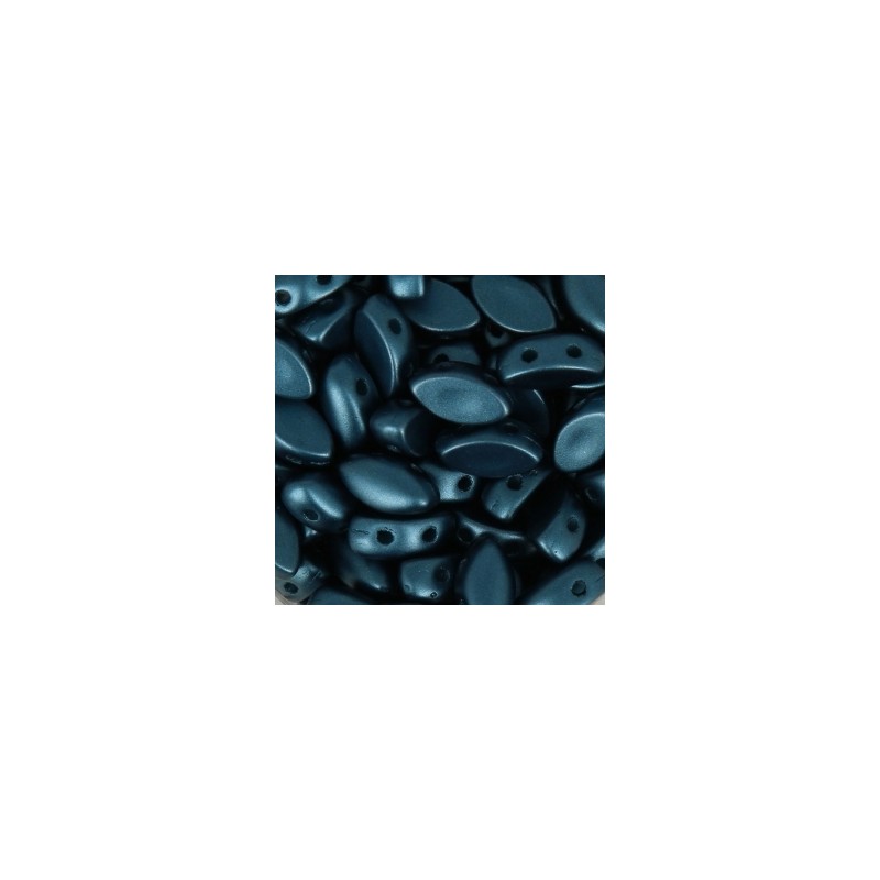 IrisDuo Beads 4x7mm Pastel Petrol x 25ks