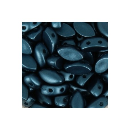 IrisDuo Beads 4x7mm Pastel Petrol x 25ks