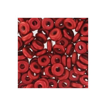 O-Bead 4mm Red Metallic Mat x 5g