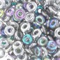 O-Bead 4mm Crystal Silver Rainbow x 5g