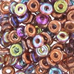 O-Bead 4mm Crystal Copper Rainbow x 5g
