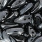 Chilli Beads 4x11mm Jet Hematite x 50ks