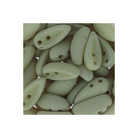 Chilli Beads 4x11mm Opaque Beige Silk Mat x 50ks
