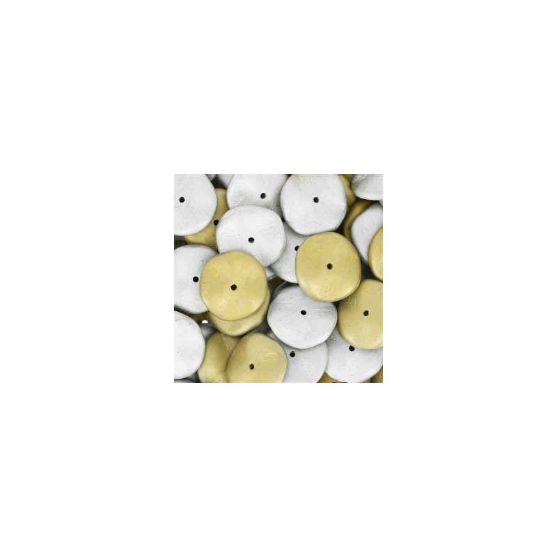 Ripple 12mm Crystal California Silver Mat x 50ks