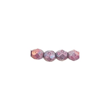 Ohňovky 3mm Luster Metallic Amethyst Chalk x 40ks