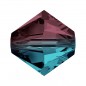 Swarovski 5328 6mm Burgundy - Blue Zircon Blend