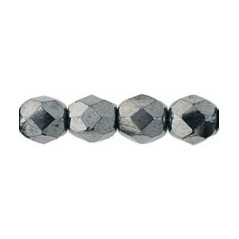 Ohňovky 4mm Hematite x 30ks