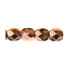 Ohňovky 4mm Copper Smoky Topaz x 30ks
