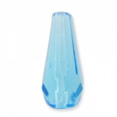 Fazetované slzy 20x9mm Aquamarine x 10ks