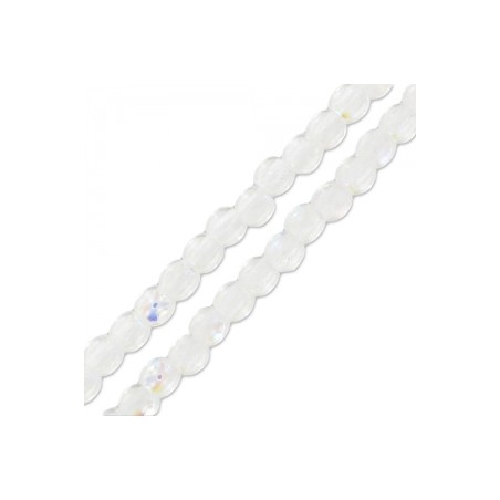 Sklenené korálky 2mm Crystal AB x 150ks