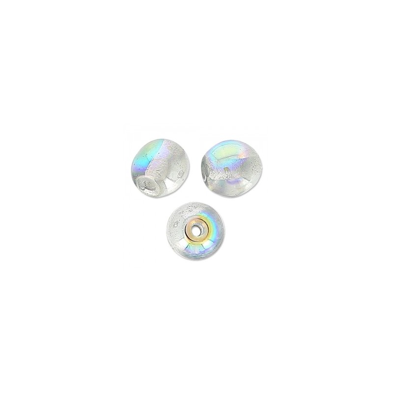 Sklenené korálky 4mm Crystal Silver Rainbow x 50ks Sklenené korálky 4mm Crystal Silver Rainbow x 50ks