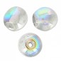 Sklenené korálky 4mm Crystal Silver Rainbow x 50ks