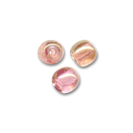 Sklenené korálky 4mm Luster Rose x 50ks