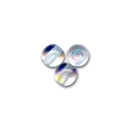 Sklenené korálky 4mm Crystal AB x 50ks