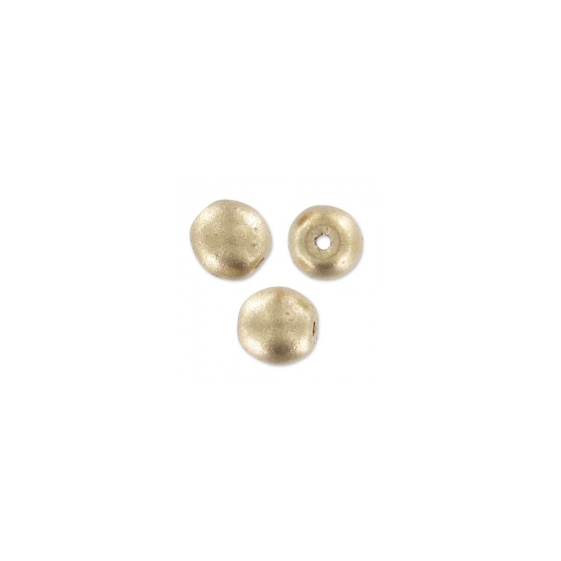 Sklenené korálky 4mm Gold Mat x 50ks Sklenené korálky 4mm Gold Mat x 50ks