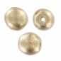 Sklenené korálky 4mm Gold Mat x 50ks