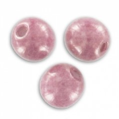 Sklenené korálky 4mm Opaque Light Rose Ceramic Look x 50ks