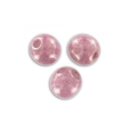 Sklenené korálky 4mm Opaque Light Rose Ceramic Look x 50ks