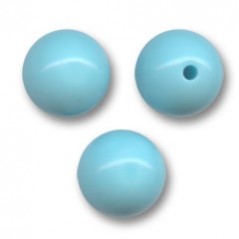 Sklenené korálky 6mm Turquoise x 25ks