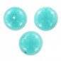 Sklenené korálky 6mm Turquoise Blue x 25ks