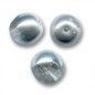 Sklenené korálky 8mm Crystal Silver x 20ks