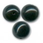 Sklenené korálky 12mm Jet x 5ks