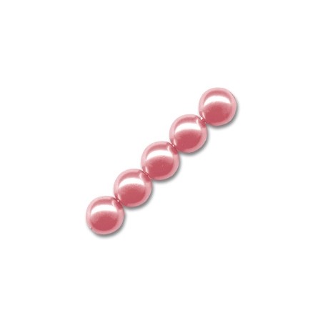 Voskované perly 8mm Antique Rose x 25ks