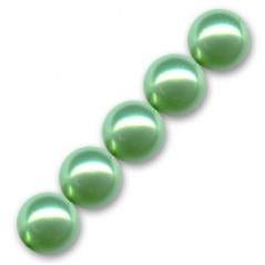 Voskované perly 8mm Light Green x 25ks