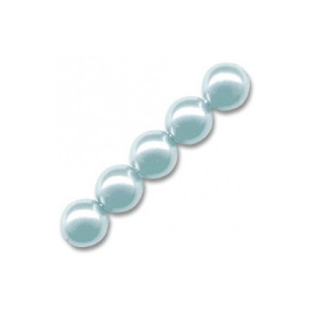Voskované perly 8mm Light Aqua x 25ks