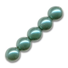 Voskované perly 8mm Green Turquoise x 25ks