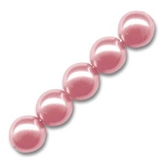 Voskované perly 8mm French Rose x 25ks