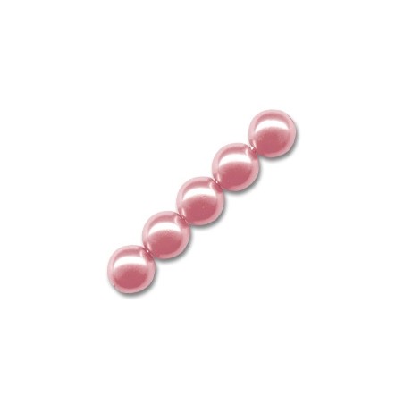 Voskované perly 8mm French Rose x 25ks