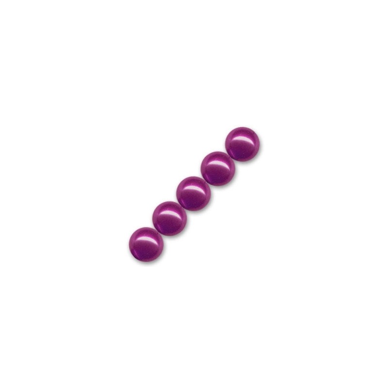 Voskované perly 8mm Red Fuchsia x 25ks