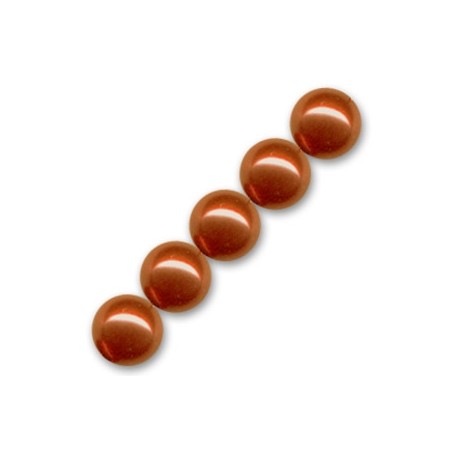 Voskované perly 4mm Red Copper x 100ks