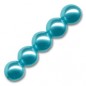 Voskované perly 4mm Dark Turquoise x 100ks
