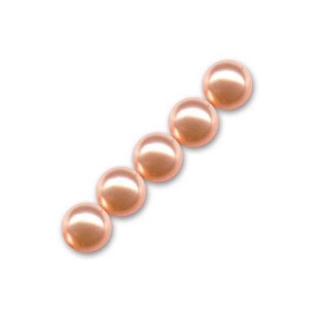 Voskované perly 4mm Peach x 100ks