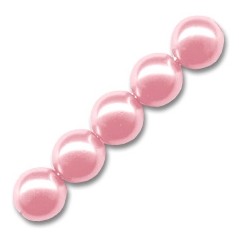 Voskované perly 4mm Light Rose x 100ks