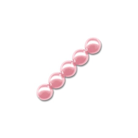 Voskované perly 4mm Light Rose x 100ks
