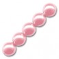 Voskované perly 4mm Light Rose x 100ks