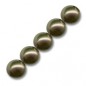 Voskované perly 6mm Dark Khaki x 50ks