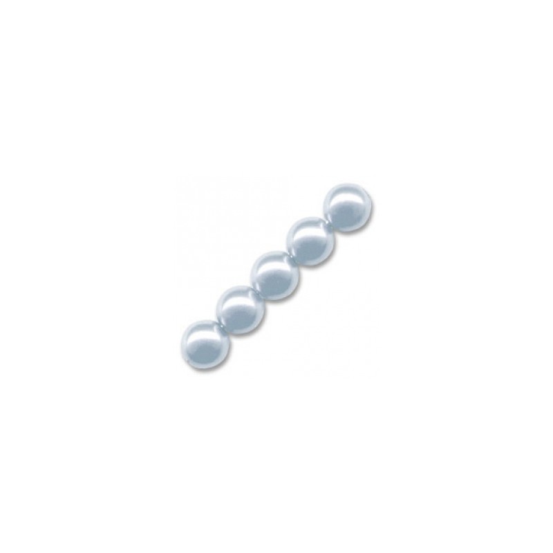 Voskované perly 6mm Light Blue x 50ks