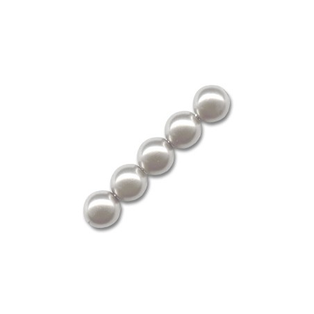 Voskované perly 6mm Light Grey x 50ks