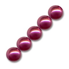 Voskované perly 6mm Red x 50ks