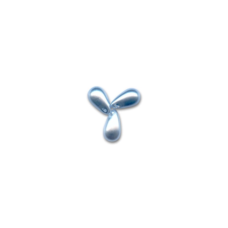 Voskované perly slzy 6x10mm Light Blue x 20ks Voskované perly slzy 6x10mm Light Blue x 20ks