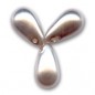 Voskované perly slzy 6x10mm Bronze x 20ks